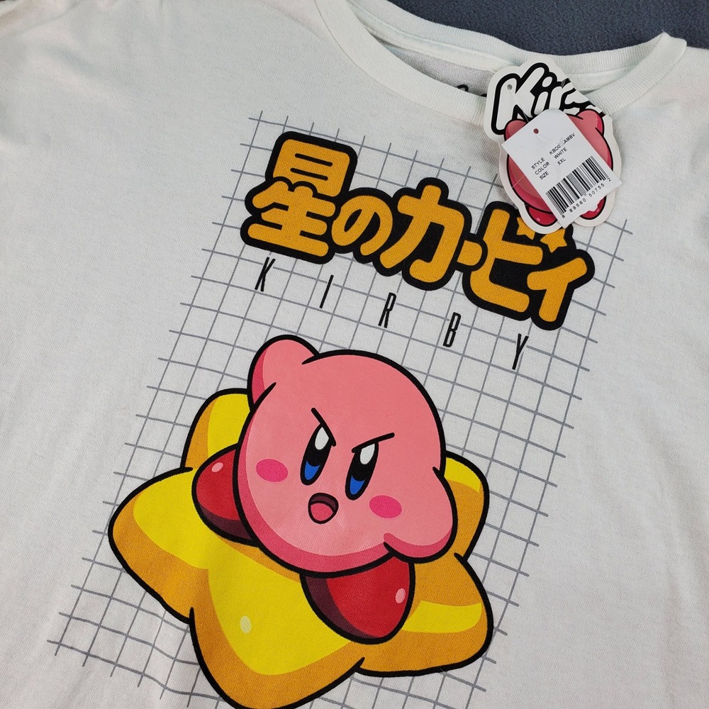 Kirby Graphic T Shirt Retro Japanese Anime Gaming Men's XXL